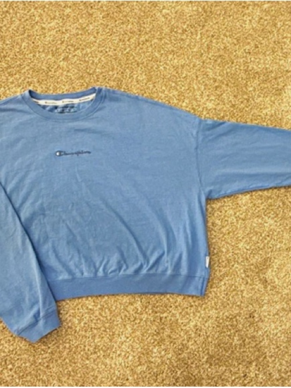 Champion Light Blue Women's Crewneck Sweatshirt